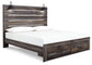 Drystan  Panel Bed With 2 Storage Drawers