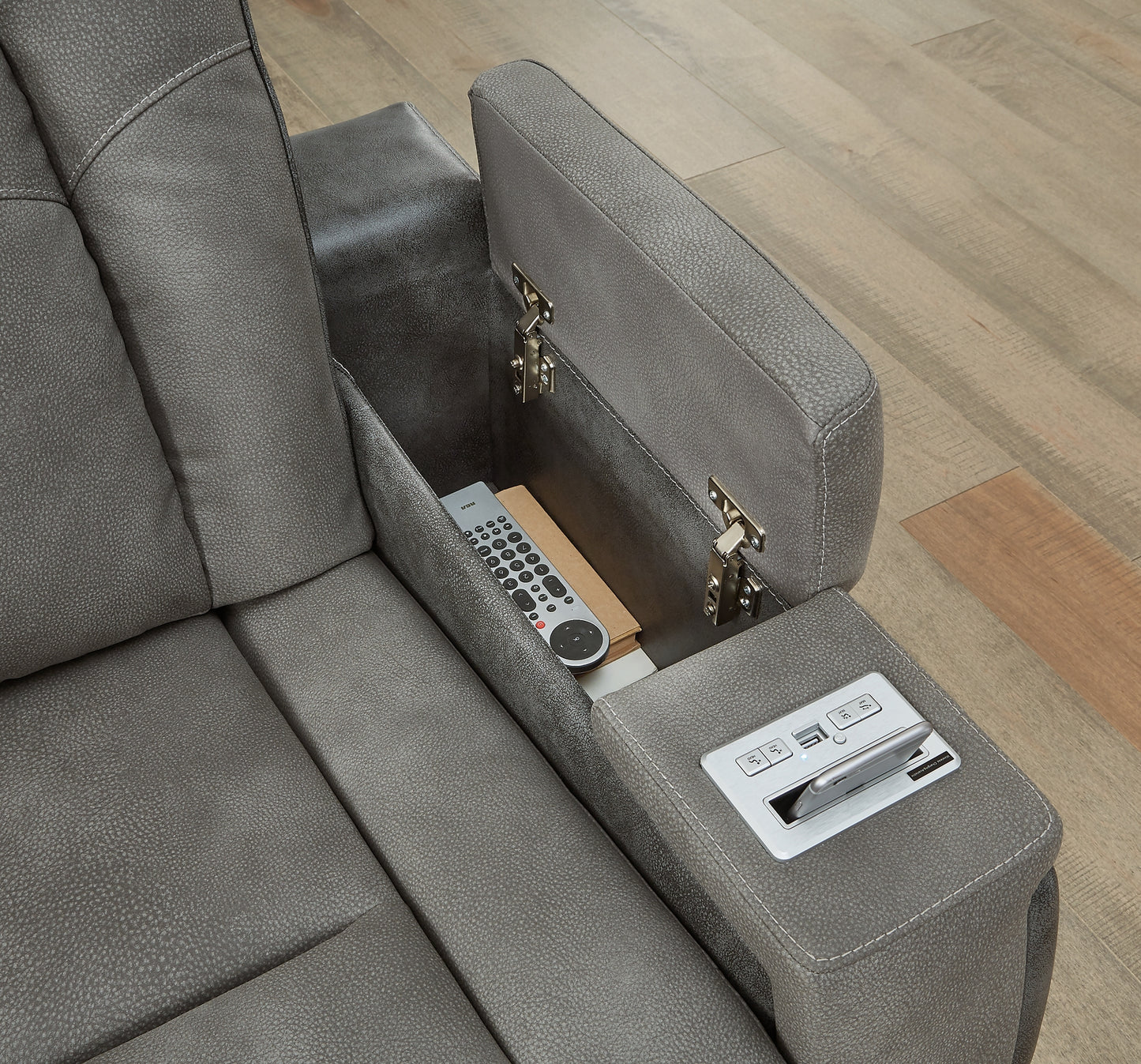 Next-Gen DuraPella PWR REC Sofa with ADJ Headrest