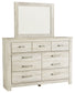 Bellaby  Panel Bed With Mirrored Dresser