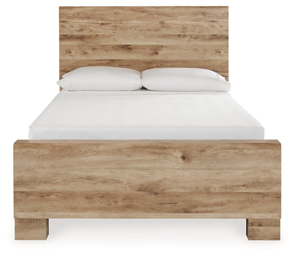 Hyanna  Panel Bed With 1 Side Storage