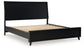 Danziar King Panel Bed with Mirrored Dresser and 2 Nightstands