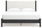 Cadmori King Upholstered Panel Bed with Dresser