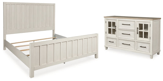 Shaybrock California King Panel Bed with Dresser