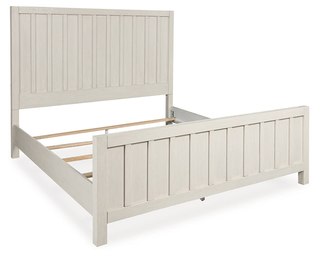 Shaybrock King Panel Bed with 2 Nightstands