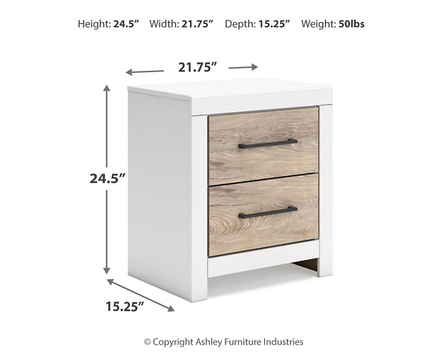 Charbitt Full Panel Bed with Dresser and 2 Nightstands