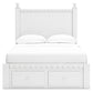 Mollviney Full Panel Storage Bed with 2 Nightstands