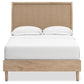 Cielden Full Panel Bed with Mirrored Dresser and 2 Nightstands