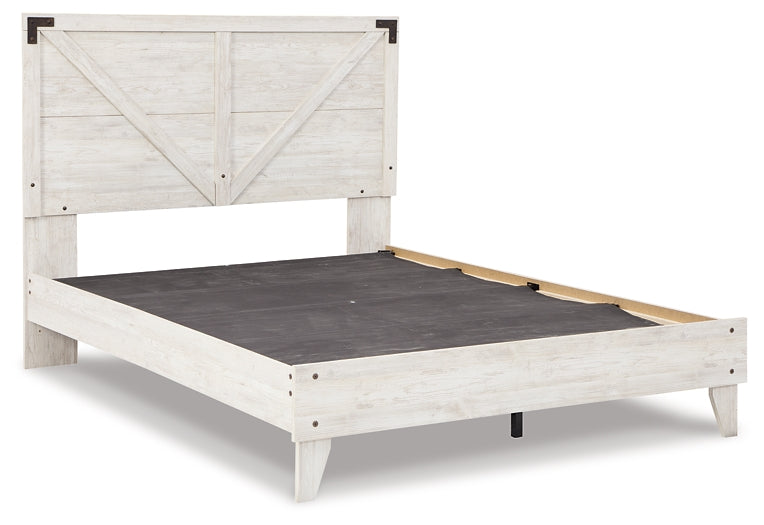 Shawburn Queen Platform Bed with Dresser and Chest