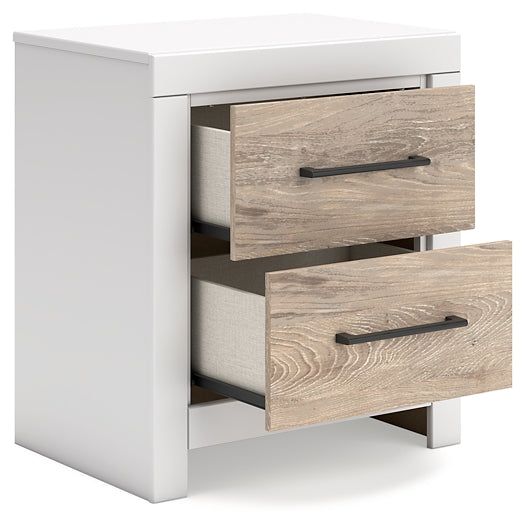 Charbitt Twin Panel Bed with Nightstand