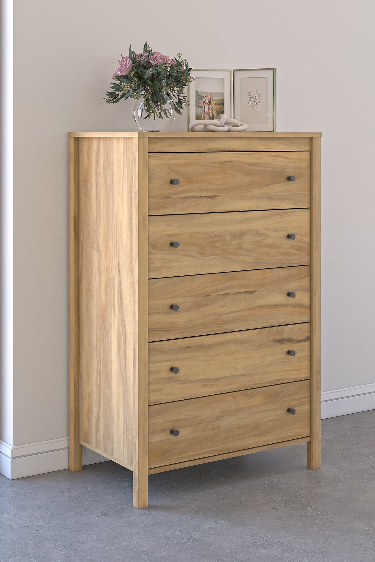 Bermacy Queen Panel Headboard with Dresser, Chest and Nightstand