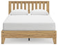 Bermacy Queen Platform Panel Bed with Dresser, Chest and 2 Nightstands