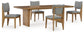 Sherbana Dining Table and 4 Chairs