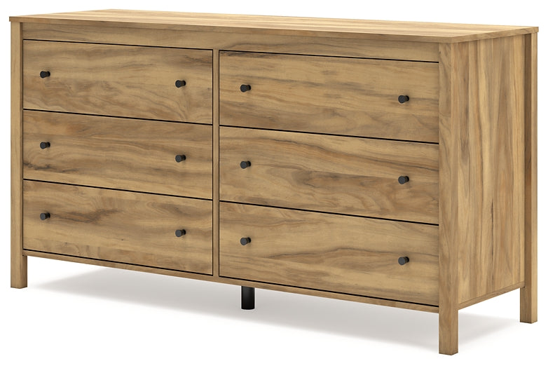 Bermacy Queen Platform Panel Bed with Dresser and Chest