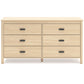 Cabinella Full Panel Headboard with Dresser and Chest