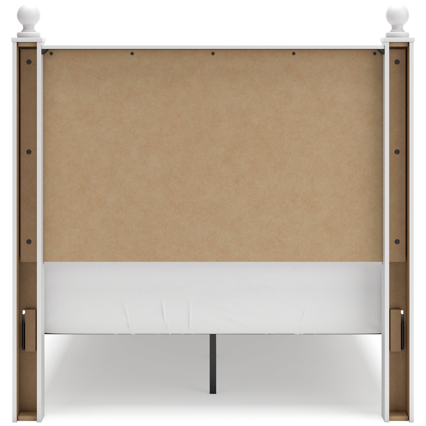 Mollviney Full Panel Headboard with Mirrored Dresser, Chest and Nightstand