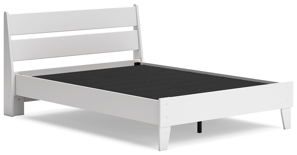 Socalle Full Panel Platform Bed with Dresser and Chest