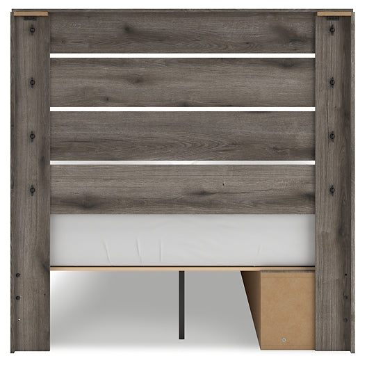 Graystorm  Panel Storage Bed