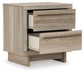 Hasbrick King Panel Headboard with Mirrored Dresser and Nightstand