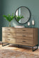 Deanlow Twin Panel Headboard with Dresser