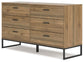 Deanlow Twin Platform Bed with Dresser, Chest and Nightstand