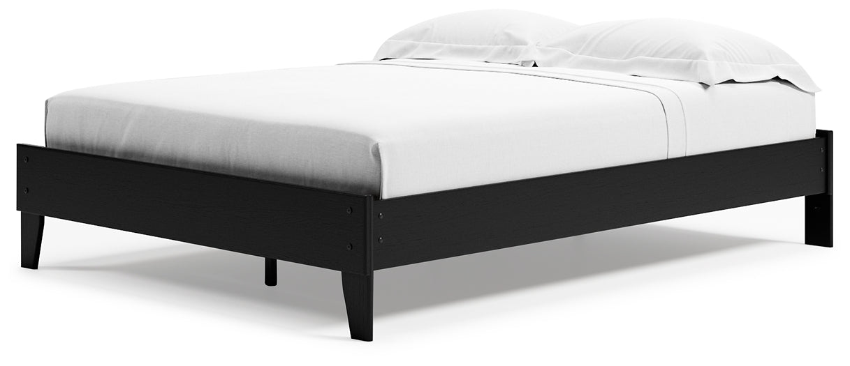 Finch Queen Platform Bed with Dresser and 2 Nightstands