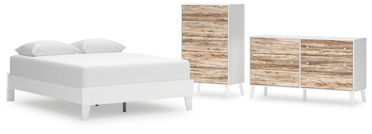 Piperton Queen Platform Bed with Dresser and Chest