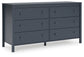 Simmenfort Twin Panel Headboard with Dresser, Chest and 2 Nightstands