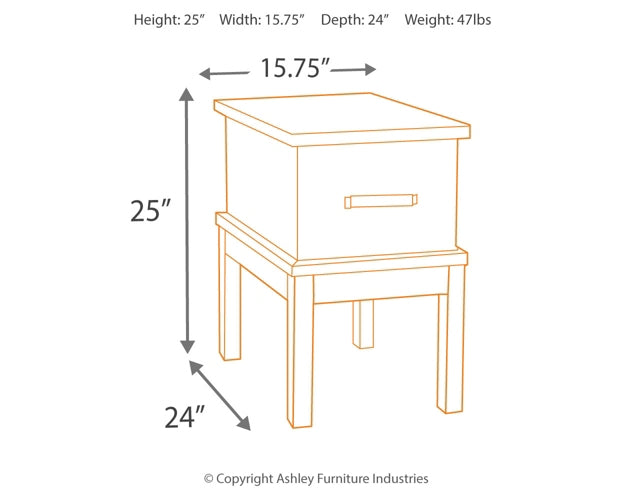 Stanah Chair Side End Table