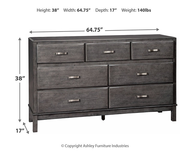 Caitbrook  Storage Bed With 8 Storage Drawers With Dresser