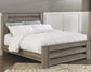 Zelen Queen Panel Bed with Mirrored Dresser and 2 Nightstands