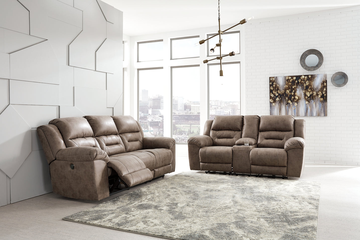 Stoneland Sofa and Loveseat