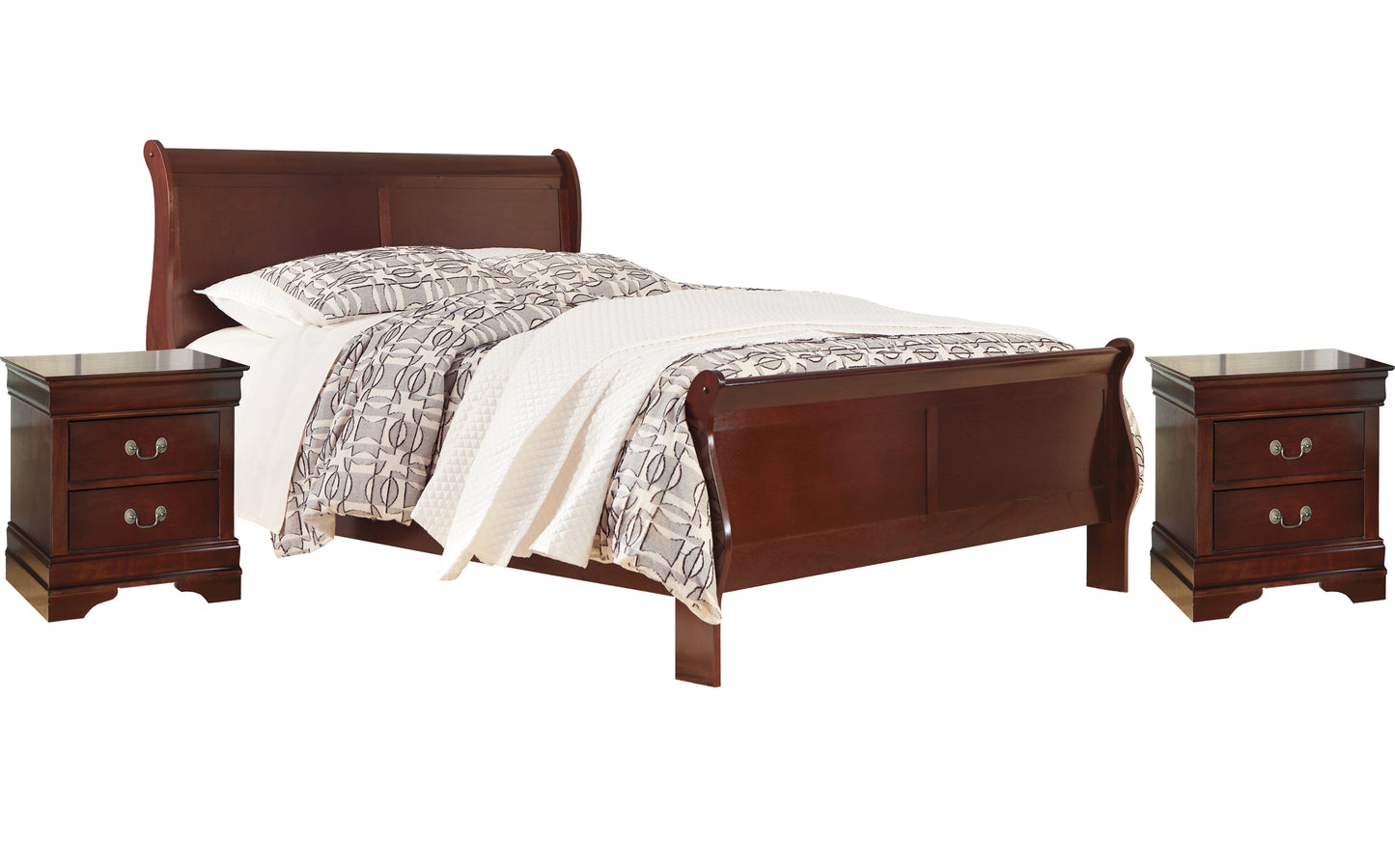 Alisdair Queen Sleigh Bed with 2 Nightstands