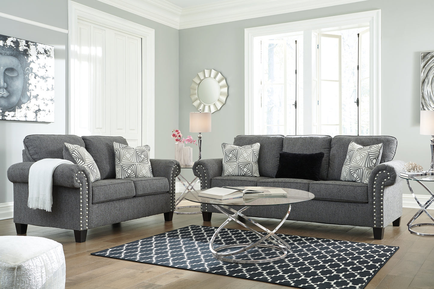 Agleno Sofa and Loveseat