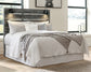 Baystorm Queen Panel Headboard with Mirrored Dresser and 2 Nightstands