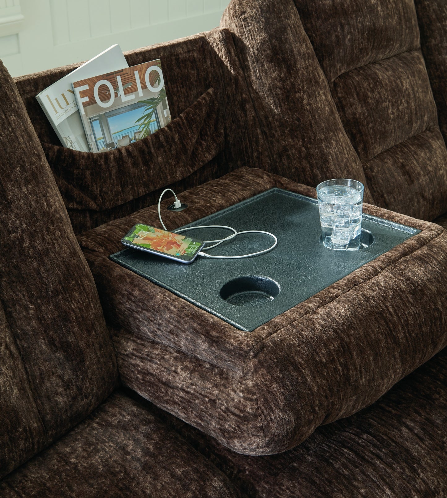 Soundwave REC Sofa w/Drop Down Table