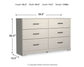 Stelsie Twin Panel Bed with Dresser