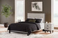 Vessalli Queen Panel Bed with Mirrored Dresser and Nightstand