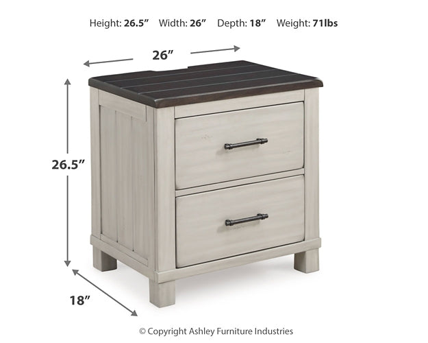 Darborn California King Panel Bed with Mirrored Dresser and Nightstand